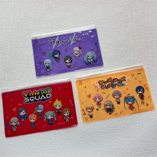 票据包 日单 手拿包 透明PVC收纳包 卡包证件包 可爱卡通动漫初音