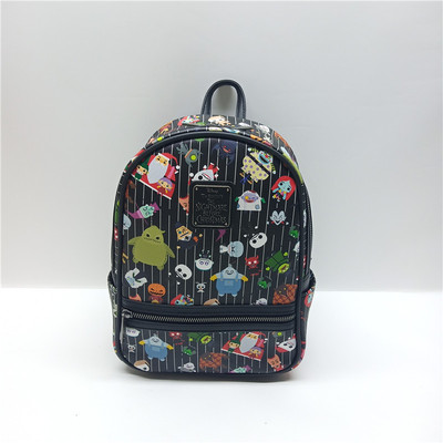 休闲双肩包双肩包卡通圣诞夜惊魂