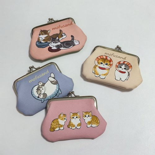 日单 可爱卡通mofusand猫咪 搭扣零钱包 收纳包