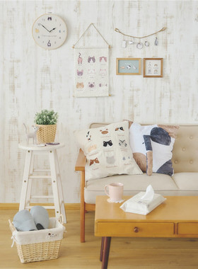 日单 23新款 棉麻刺绣猫之日 可爱休闲单肩抽带手提包抱枕套