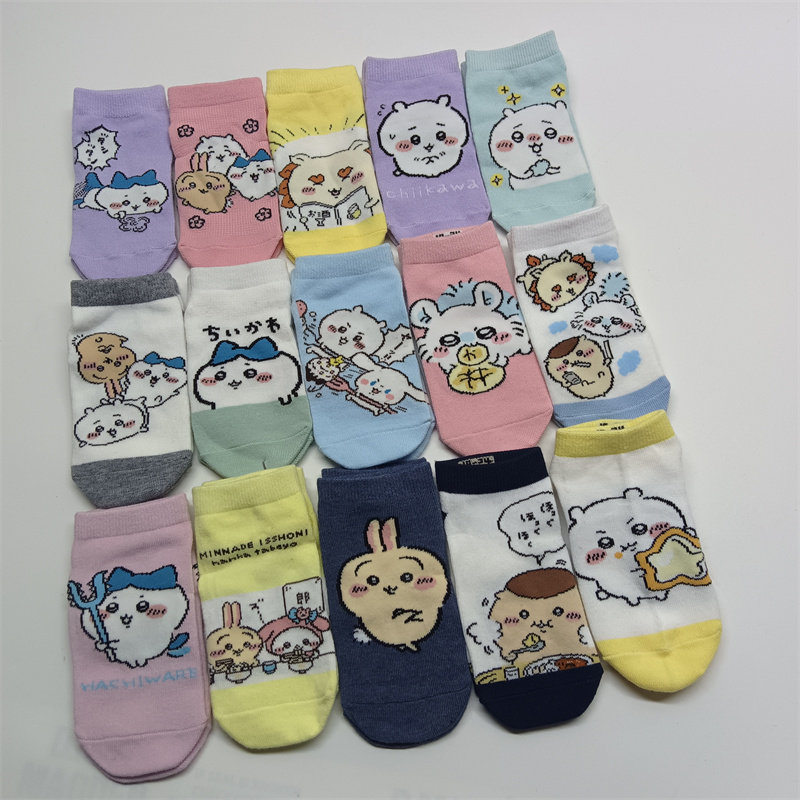 日单可爱卡通自嘲熊吉伊乌萨奇厚实棉袜子男女儿童短袜19-24cm,女士内衣/男士内衣/家居服,短袜,淘宝优惠券,粉丝福利购,淘宝优惠卷