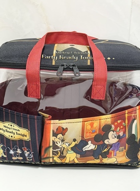 日单 大容量可爱卡通米QPVC半透明 多功能收纳包 化妆包