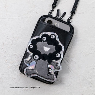 日单杂志附录款 大阪关西万博吉祥物脉脉 斜挎单肩包手机包护照包