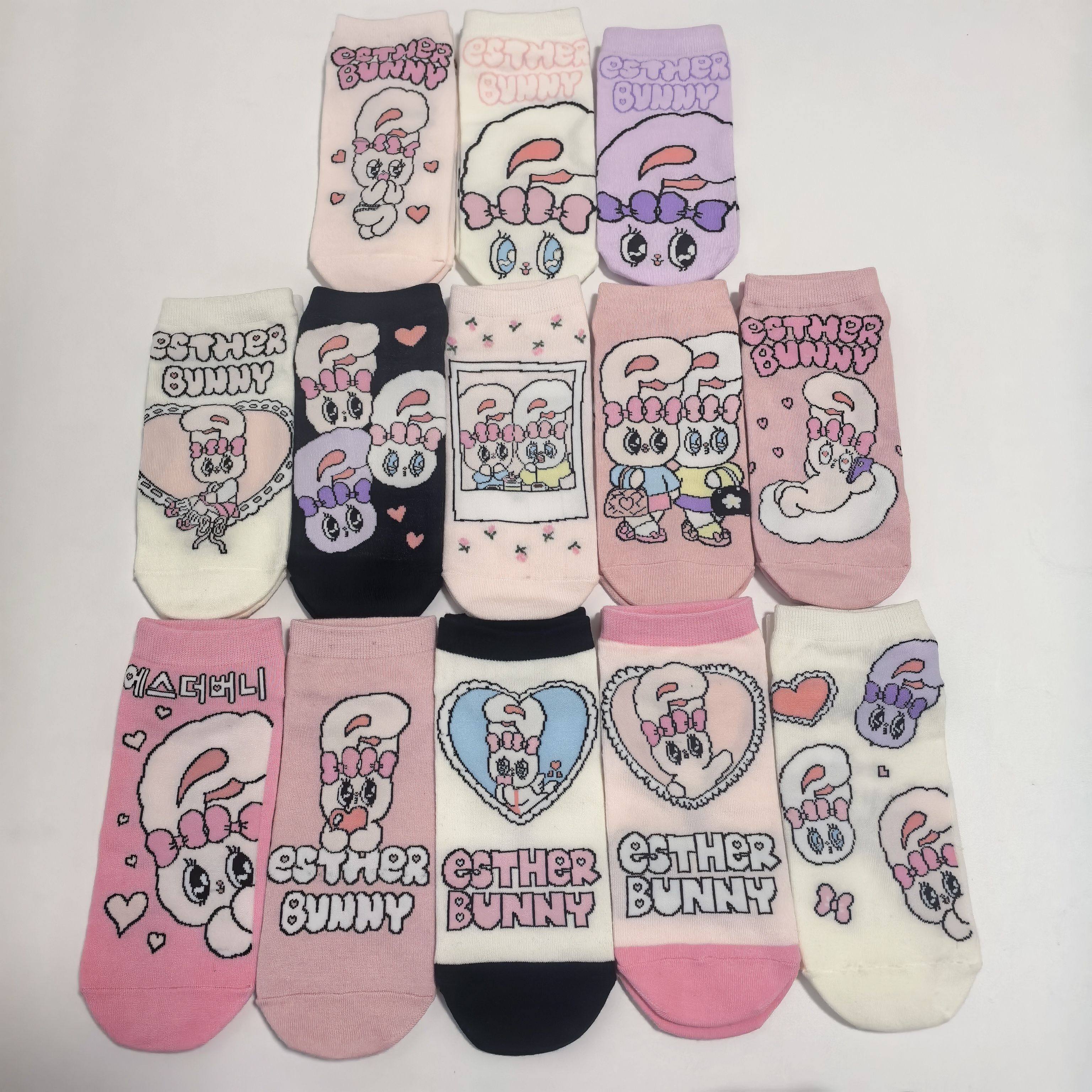 日单 可爱粉嫩esther bunny 可爱小兔子 成人袜子 短袜,女士内衣/男士内衣/家居服,短袜,淘宝优惠券,粉丝福利购,淘宝优惠卷