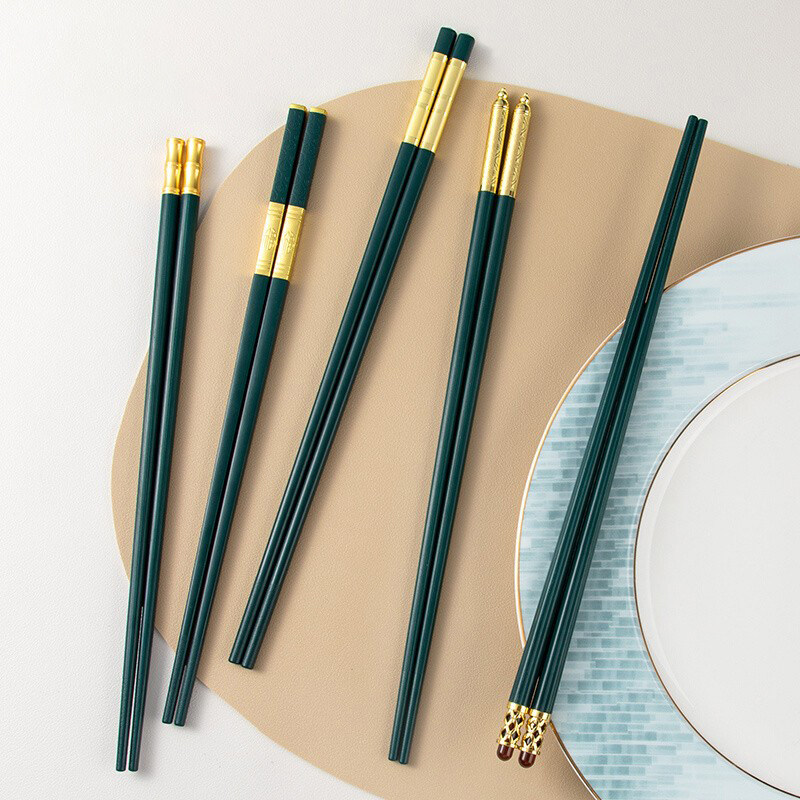 优圣美帝合金筷子时尚轻奢