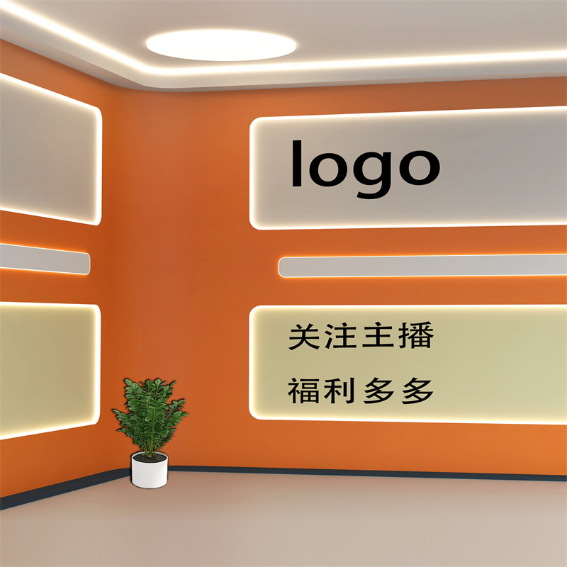 2026主播背景墙男女服装童鞋简约轻奢拍照直播间上镜高清3d背景布