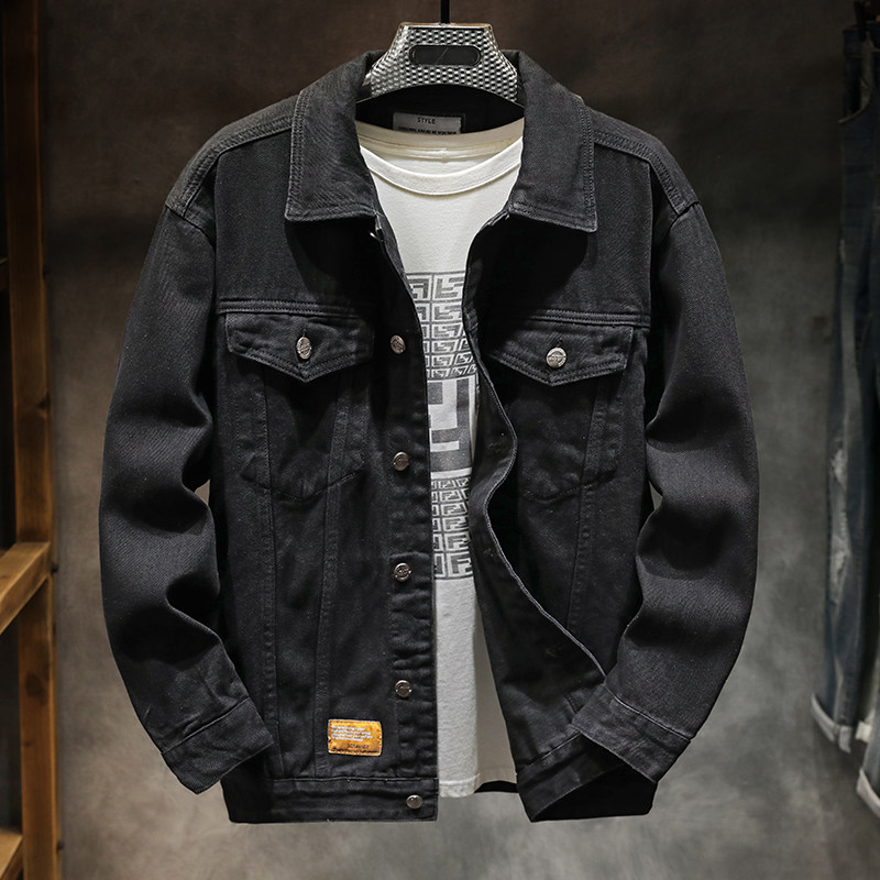 春秋款外套男ins潮牌休闲男士工装牛仔夹克男装男款上衣痞帅秋季