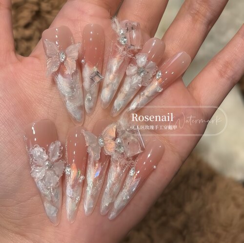 缪斯蝶影醋酸美甲贴片可拆卸