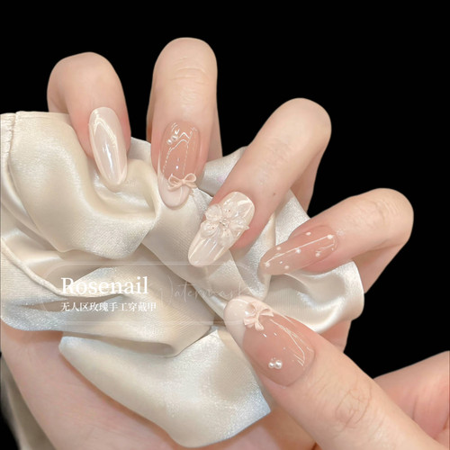 云朵布丁短款小清新美甲贴片