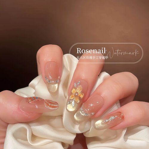 招财锦鲤新中式猫眼穿戴甲