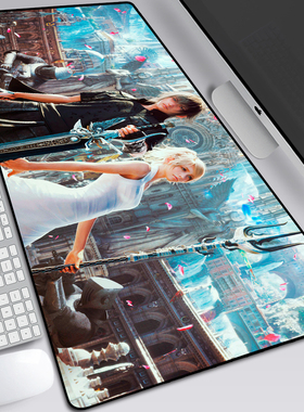 最终幻想FF14鼠标垫FINAL FANTASY7克劳德蒂法游戏周边超大鼠标垫