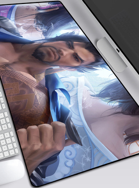 岛田半藏鼠标垫Shimada Hanzo重装杀手随缘藏周边笔记本键盘桌垫