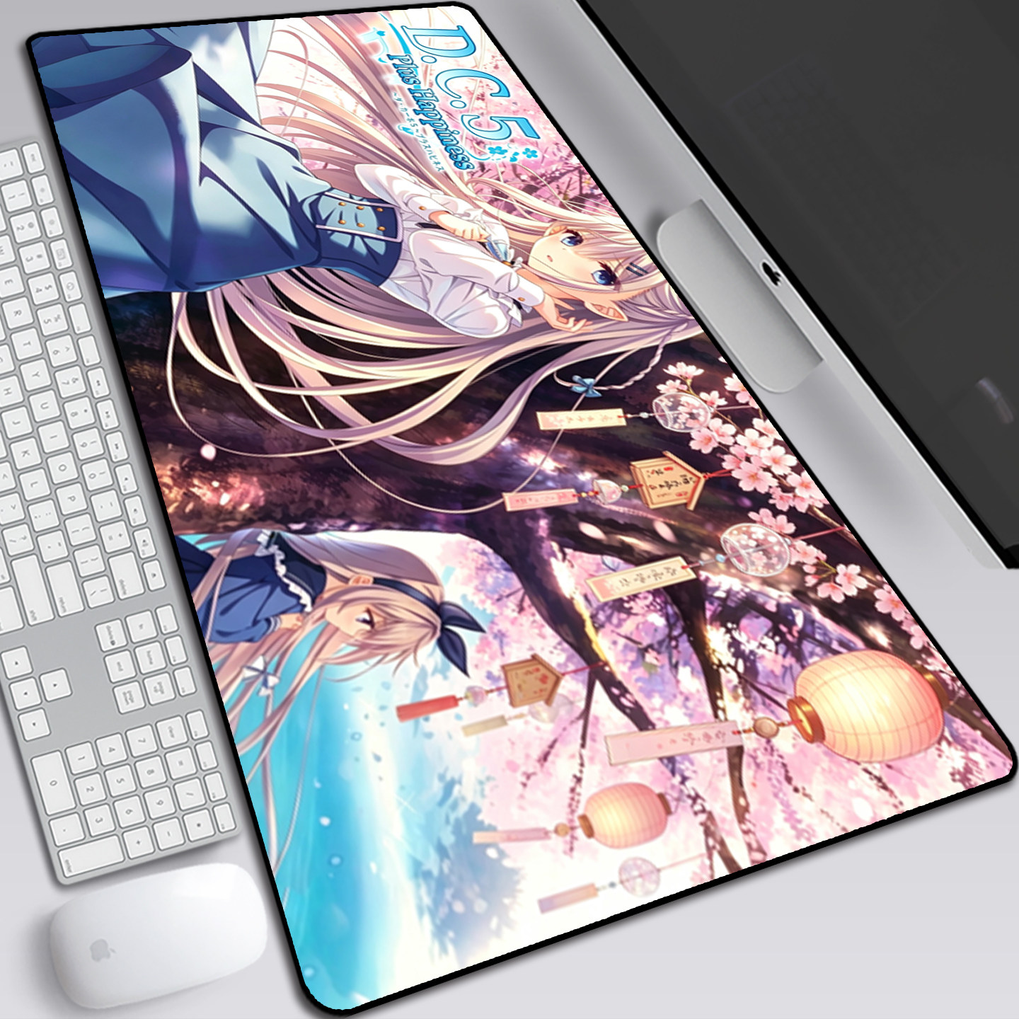 初音岛5鼠标垫玖星创真白河灯莉樱来瑞花八坂爱乃亚周边键盘桌垫