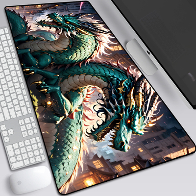 12十二生肖文学超大键盘鼠标桌垫