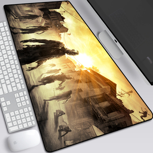 Dying Light消逝的光芒2鼠标垫超大学生女宿舍锁边游戏键盘课桌垫