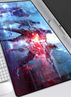 Battlefield 5战地34风云战地5鼠标垫超大锁边防滑电竞技电脑桌垫