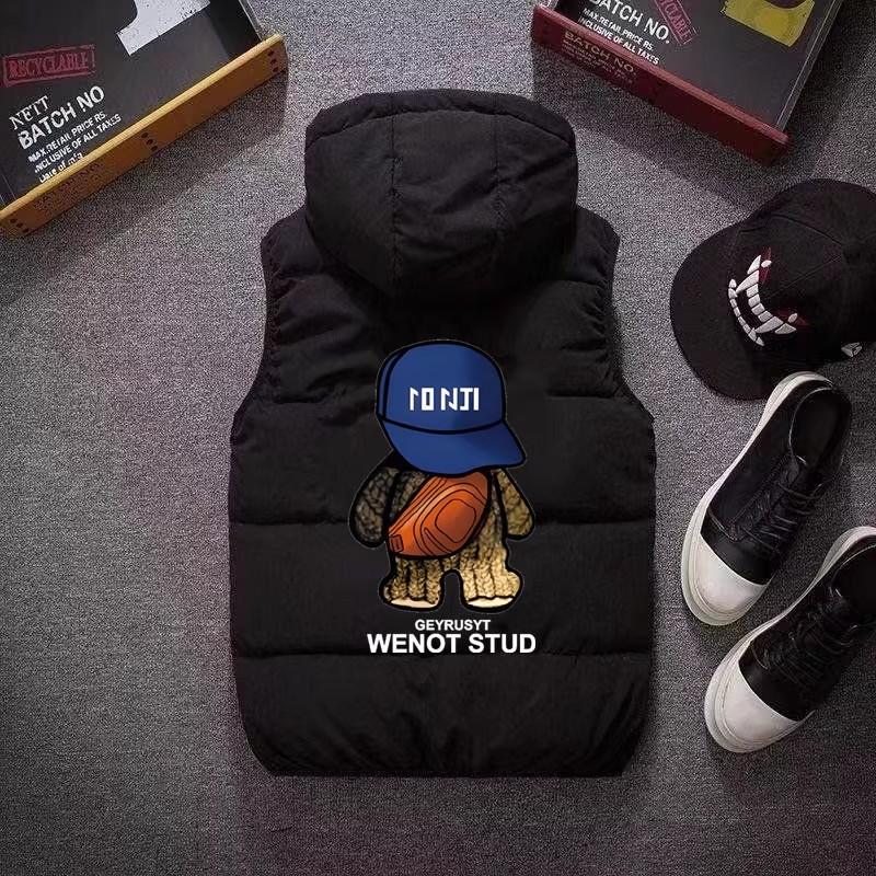 休闲棉马甲男生秋冬季宽