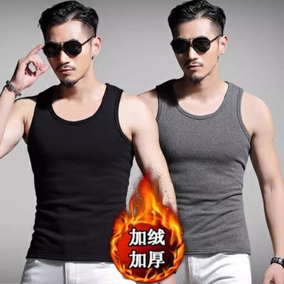 男士冬季保暖加绒加厚背