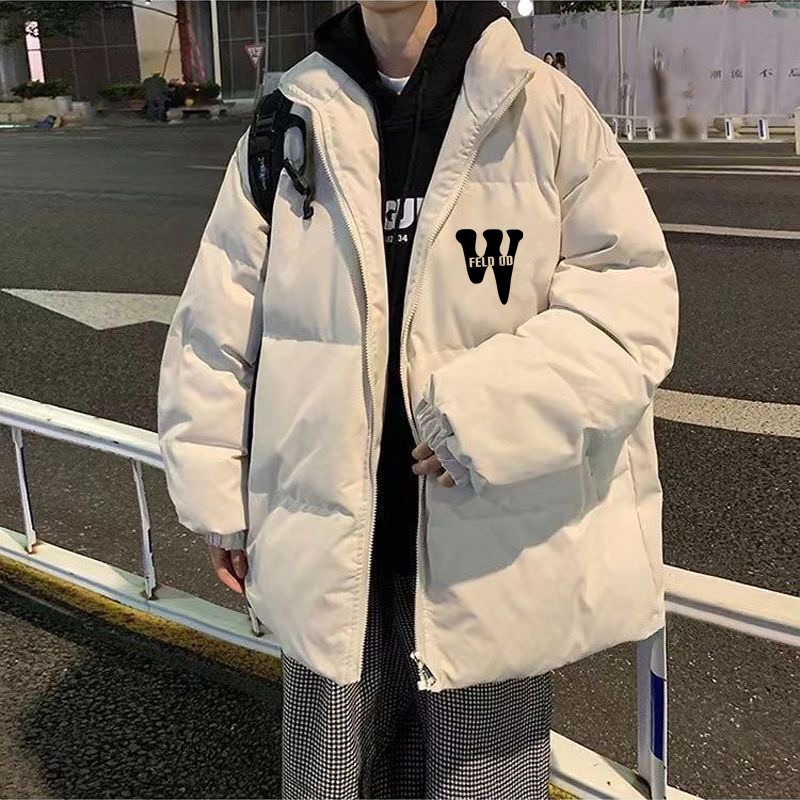 立领外套男士秋冬款面包服加厚潮流棉袄子青少年宽松百搭保暖棉衣