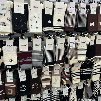 【包邮】HOUV羊毛袜系列冬季保暖加厚中筒袜简约百搭混纺羊毛女袜