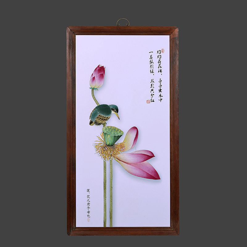 景德镇陶瓷瓷板画手绘家居客厅沙发背景墙仿古简约挂画书房装饰