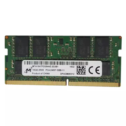 镁光MTA16ATF2G64HZ-2G3B1 16G 2RX8 DDR4 PC4-2400T笔记本内存条