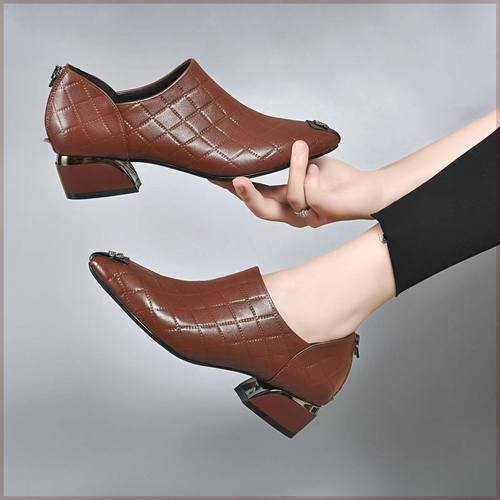 春秋季真皮时尚百搭女鞋