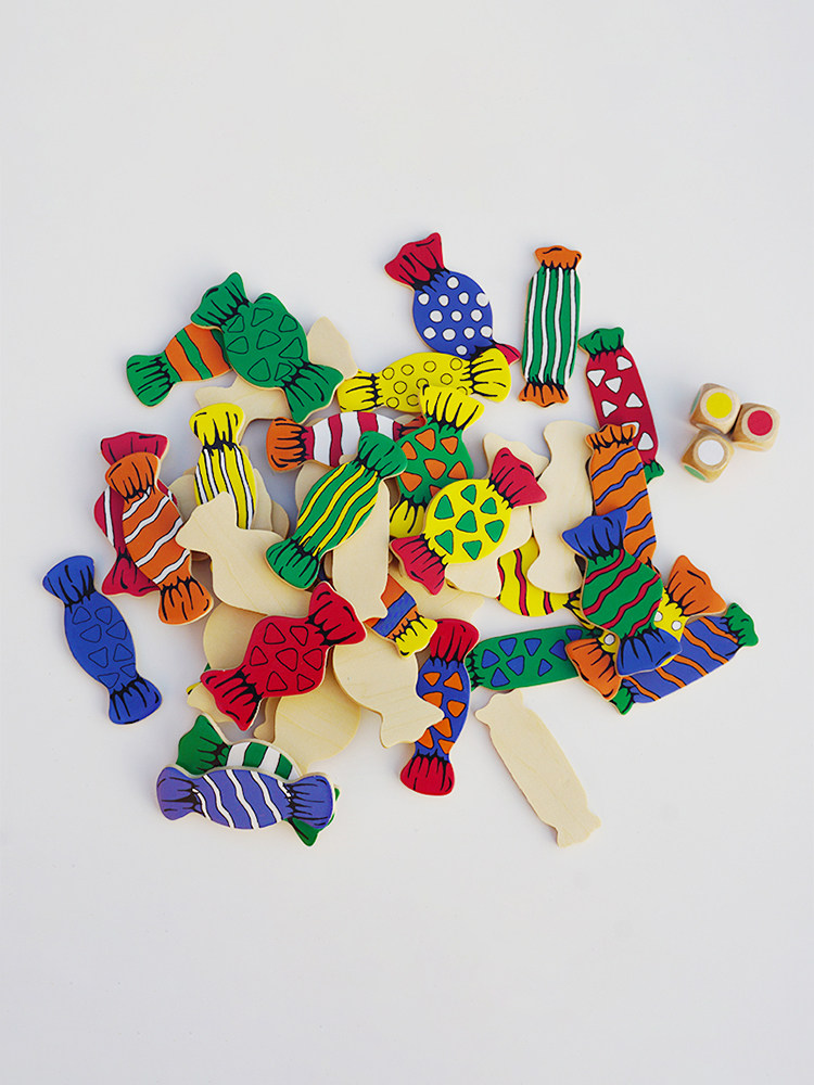 어린이 데스크탑 캔디 컬러 매칭 게임 훈련 집중력 기억 부모-자식 상호 작용 조기 교육 나무 퍼즐