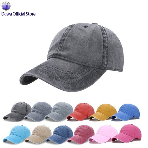 Distressed Denim Baseball Cap Vintage Sun Hat for Daily Wear