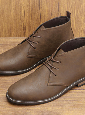 Men's Vintage Desert Boots Classic Chukka Boots 复古沙漠靴
