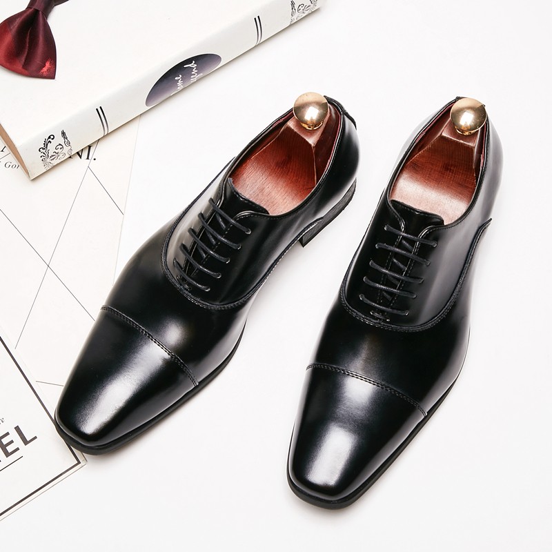 男士商务真皮鞋三接头 men business leather dress shoes office