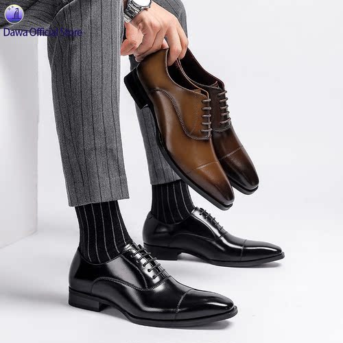 大码男士正装鞋真皮商务婚礼鞋