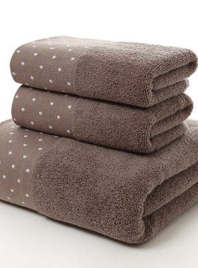 Cotton Bath Towel 3-Pcs Gift Set 纯棉毛巾浴巾套巾礼品三件套
