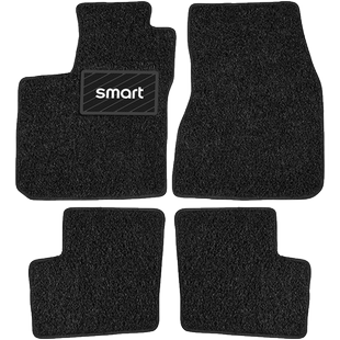 适用奔驰Smart脚垫fortwo汽车丝圈地毯老款斯玛特新款2门内饰改装