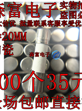 T10AH250V T2.5AH250V  陶瓷保险管 陶瓷保险丝 5*20MM 无引脚