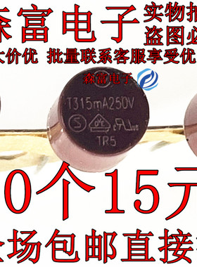 T0.315A250V 进口TR5圆柱形保险丝管 T315mA 250V 382延时慢熔