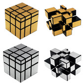 益智儿童玩具魔方 比赛专用顺滑 圣手魔方三阶异形镜面魔方 包邮