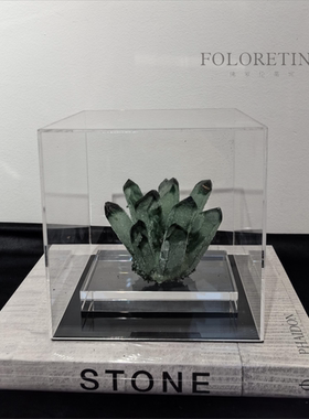 现代轻奢简约天然水晶晶石景观摆设样板间客厅茶几书房矿石装饰品