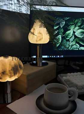 卧室西班牙进口云石小夜灯