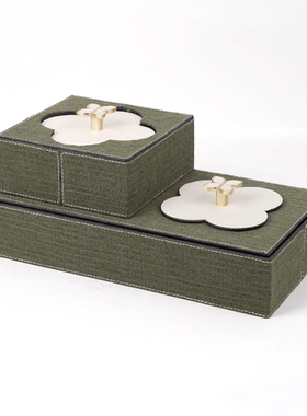 中古风实木首饰盒收纳盒