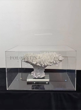 现代轻奢简约仿真树脂珊瑚景观组合摆件样板间客厅书房软装陈设品