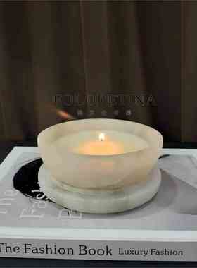 香薰摆件天然云石现代轻奢简约