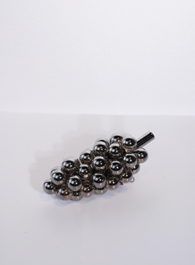 现代简约水晶电镀幻彩葡萄摆件样板间售楼处茶几托盘组合创意摆设