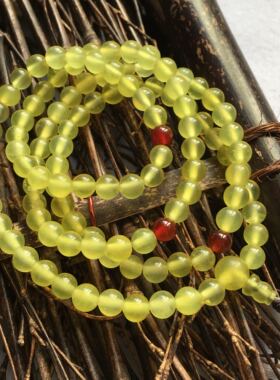 天然正品黄金玉手链岫