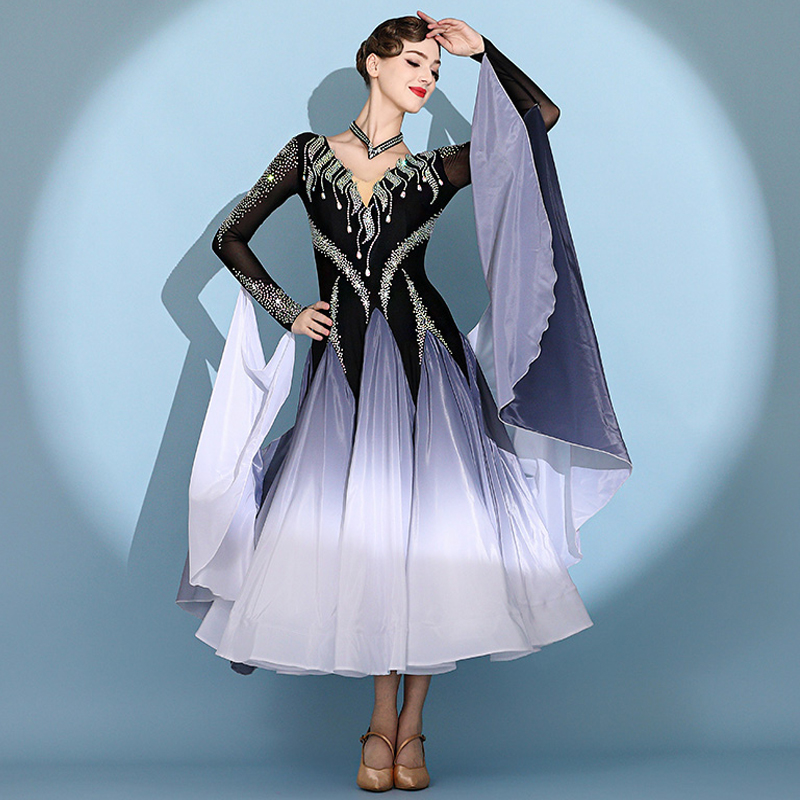 镶钻摩登舞演出服订制系列