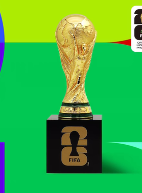 FIFA世界杯冠军奖杯金属摆件足球主题装饰品收藏纪念品