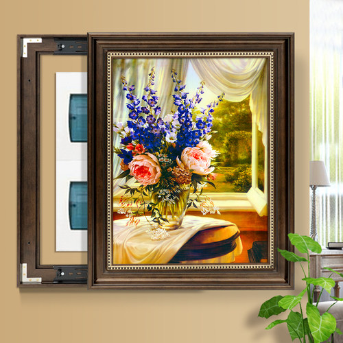 竖版电表箱装饰画美式空开多媒体