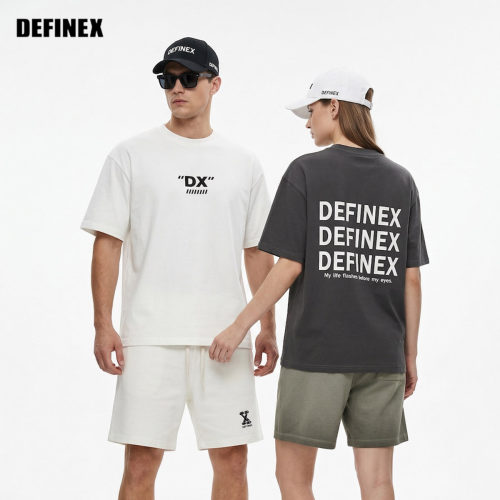 DEFINEX潮流宽松字母印刷T恤
