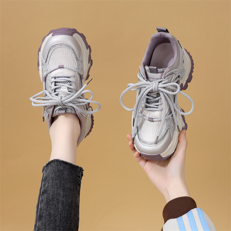 加绒老爹鞋女2025新款冬季小个子增高轻便软底跑步运动休闲鞋防滑,女鞋,老爹鞋,淘宝优惠券,粉丝福利购,淘宝优惠卷