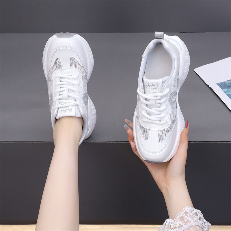 厚底休闲鞋女网纱轻便软底不累脚